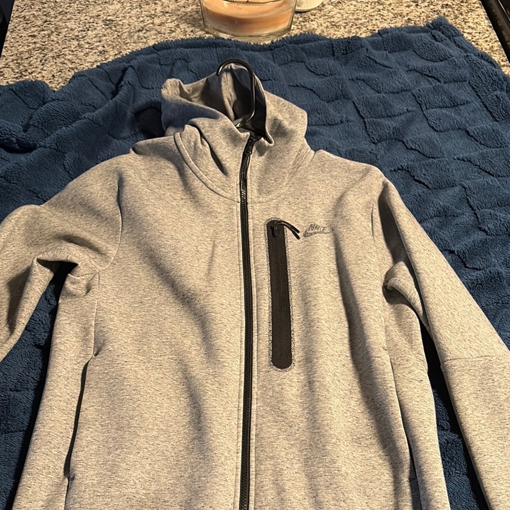 Nike Tech Gray Full-Zip Hoodie